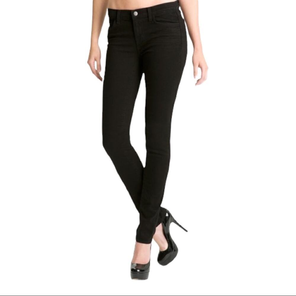 J Brand Womens Size 25 8112 Mid-Rise Rail Skinny jeans in Shadow Stretc